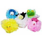 Wholesale - MESH BATH SPONGE W/TOY ASSTD C/P 96, UPC: 769898414206